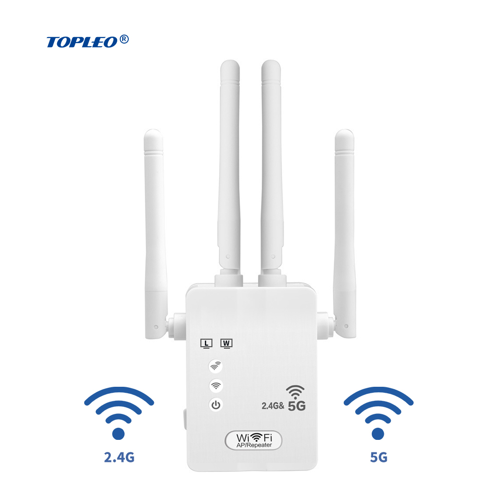 Беспроводной ретранслятор Topleo 1200 Мбит/с усилитель сигнала маршрутизатора Wi-Fi повторитель дальнего действия 2G 3G 4G 5G повторитель расширителя диапазона Wi-Fi