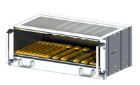 RDEKONO 19-Zoll 3U Aluminium-Legierung Steuerungsbox Subrack 160mm Board-Chassis Backplane CPCI ATCA VPX Server-Gehäuse/Rack/Schrank