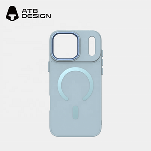 Funda Magnética de Lujo ATB a Prueba de Golpes para 17 Pro Max, Color Sólido, Sensación de Piel de PC, con Carga Magnética - Product Image 3