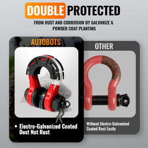 AUTOBOTS Manilles de charge d'ancrage robustes et robustes personnalisées Manilles d'arc en acier au carbone tout-terrain Manille <span class=keywords><strong>à</strong></span> <span class=keywords><strong>anneau</strong></span> en D Type Us - Product Image 5