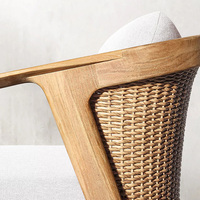 Vente directe de meubles de balcon et de patio, chaise longue en teck, meubles d'extérieur, chaises de jardin en bois pour restaurant
