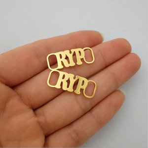 Hebilla Decorativa para Cordones de Zapatos con Diseño de Vaquero Hecha a Mano, Etiqueta de Metal Personalizada para Cordones de Zapatos con Grabado Láser en Acero Inoxidable 304 - Product Image 2