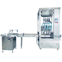 Machine de remplissage automatique de liquides pour bocaux de verre (olives, cornichons, concombre) contrôlée par PLC, pour huile, poudre, boissons et produits chimiques