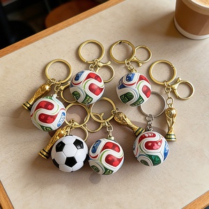 Nouveau design 2026 – Porte-clés de football 3D – <span class=keywords><strong>Mousqueton</strong></span> étanche pour sacs à dos, souvenir et cadeau pour les fans - Product Image 6