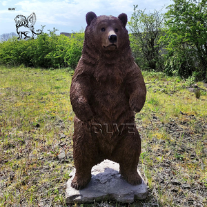 Estatua de Oso Negro de Bronce Fundido a Tamaño Real, Escultura de <span class=keywords><strong>Vida</strong></span> Silvestre Metálica para Decoración de Jardín, Villa o Parque al Aire Libre - Product Image 5