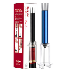 Accesorios de Bar Más Vendidos, Juego de 4 Piezas de Herramientas para <span class=keywords><strong>Vino</strong></span>, Bomba de Presión de Aire, Abridor de Botellas para Amantes del <span class=keywords><strong>Vino</strong></span> - Product Image 3