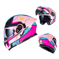Casque rabattable personnalisable en couleur et logo OEM/ODM, certifié DOT, grand spoiler, double visière, matériau ABS, amovible et lavable