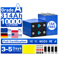 Cellules de batterie LiFePO4 314Ah, Grade A MB31 3.2V, avec 8000 cycles de charge, pour distributeurs directs en Chine, kit DIY.