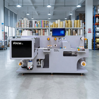 Imprimante d'étiquettes UV industrielle, imprimante numérique CMYK+W+Film métallique or argent, machine d'impression Flex BOPP, découpeuse, plastifieuse
