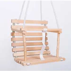 Ensemble balançoire jouet en bois intérieur/extérieur pour bébés et tout-petits balançoire suspendue - Product Image 1