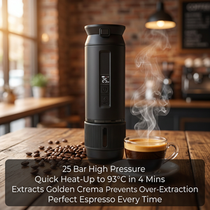 Cafetera Espresso Eléctrica Semiautomática Portátil de 30 Bares, Recargable por Batería Tipo-C, para Auto, RV, Hotel y Uso en Exteriores - Product Image 4