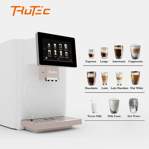 Máquina de café expreso totalmente automática blanca de frijol a taza capuchino máquina de café exprés eléctrica uso doméstico - Product Image 1