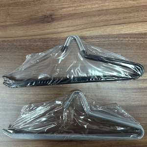 Venta al por mayor de PVC recubierto de ropa mágica pantalones percha ahorro de espacio antideslizante <span class=keywords><strong>ganso</strong></span> con ganchos de Metal para <span class=keywords><strong>el</strong></span> hogar organizador de almacenamiento - Product Image 6