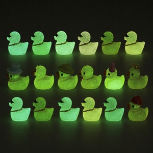 Patitos Decorativos que Brillan en la Oscuridad, Figuras de Resina en Miniatura, Estilos Creativos Surtidos, Adornos para Micropaisajes, Venta al Por Mayor - Product Image 3