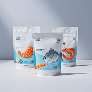 Sachet thermoscellé impression héliogravure personnalisé Sacs d'emballage de fruits de mer congelés séchés Sac de <span class=keywords><strong>poisson</strong></span> congelé fumé - Product Image 5