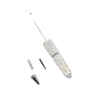 Custom Rhinestone Beadable Ballpoint Rollerball Pen for School Supplies - Personalized Writing or Promotional Gift - Product Image 4