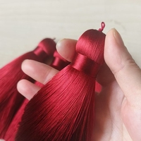 Sjzmm Pompons en Soie Super Épais à 3 Couches, 15 cm, Franges 100% Rayonne pour Décoration de Fête et Fabrication de Bijoux