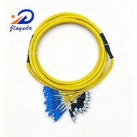 Câble de brassage optique professionnel 12 fibres SM G.657A2 G.657A1 G.652D sélectionnable LC SC ST FC, 12 voies, pour centre de données
