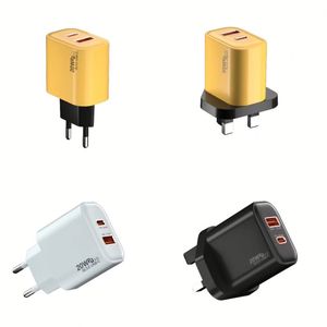 อะแดปเตอร์ชาร์จไฟแบบติดผนัง 20W PD Type C พร้อมพอร์ต USB A+C สำหรับโทรศัพท์รุ่น 17 16 15 14 13 12 11 - Product Image 1