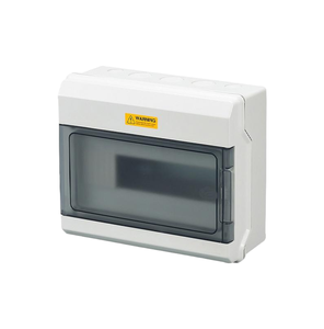 9 way Surface Mount IP66 Waterproof Distribution Box 4-36 Way Press-to-Open Minimalist Electrical Enclosure Only empty boxes - Product Image 2