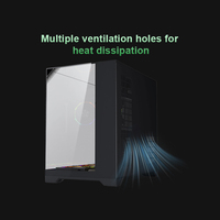 Dual 360mm Radiator Gaming Case 400mm GPU Support ATX M-ATX PC Chassis High Airflow Tempered Glass Computer Case