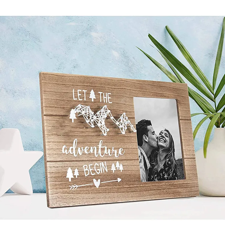Coppie fidanzate fidanzamento regali di nozze fidanzato fidanzata romantico legno di pino cornice per foto legno creativo