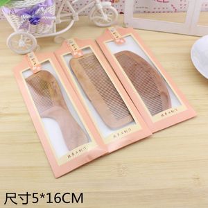 หวีไม้พีช 5x16 ซม. ทำด้วยมือสำหรับดูแลเส้นผมและเป็นของขวัญ - Product Image 1