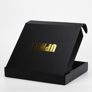 Empresa de embalaje de papel de Shenzhen suministra CAJA DE CORREO corrugado caja de correo de envío negra impresa personalizada - Product Image 2