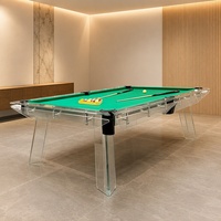Tables de billard personnalisées : Tables de billard professionnelles d'extérieur 7/8/9 pieds, modernes et luxueuses, en ardoise et verre, et tables de billard d'intérieur.
