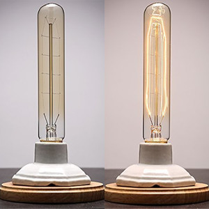 Bombilla Edison nostálgica horquilla E26 <span class=keywords><strong>E27</strong></span> 110V/220V 25W <span class=keywords><strong>40W</strong></span> 60W T30 185MM bombilla incandescente de filamento Edison Vintage antiguo - Product Image 4