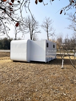 Cabine préfabriquée en aluminium Apple Cabin, couleur personnalisée, capsule spatiale, maison mobile écoénergétique, mini-maison, hôtel de glamping