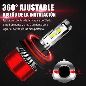 Bombillas LED para Faros Delanteros F5 18000LM 6000K Súper Brillantes |   12V 28W |   Ajuste Universal H11 9005 |   Repuestos para Automóviles - Product Image 3