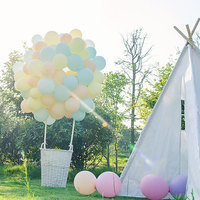 Ballons Macaron en forme de montgolfière pour décoration d'anniversaire et arrangements de fête, idéaux pour les déclarations romantiques - Vente en gros