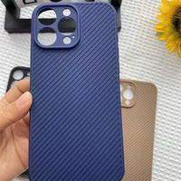 Pour Infinix Smart 5 2020/6/7/8/8 Pro/8 Plus/9 étui de téléphone portable housse de Protection d'objectif antichoc TPU fibre de carbone anti-dérapant