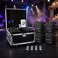Machine à étincelles 4 pièces avec flight case, effet d'étincelles froides, corps en aluminium pour mariage, spectacle, KTV, bar, club, intérieur, extérieur
