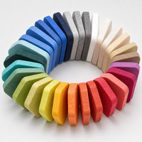 Panneau acoustique en feutre PET en promotion, 100 % recyclé, ignifuge, en fibre de polyester, pour la décoration murale intérieure