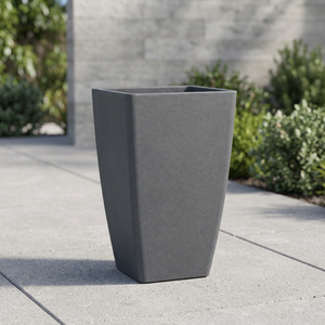 Pot de fleurs moderne en plastique sablé de haute qualité, auto-arrosant, durable, écologique, grand, haut, carré, pour jardin et centre commercial - Product Image 2