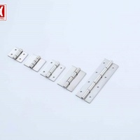 Charnière de porte à fente réglable en acier inoxydable brossé, charnières à emboîtement pour boîtier électrique, armoire, portail