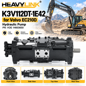 ปั๊มไฮดรอลิก K3V112DT-1E42 สำหรับ Volvo EC210D ปั๊มลูกสูบแกน VOE 14603650 อะไหล่เครื่องจักรก่อสร้าง - Product Image 1