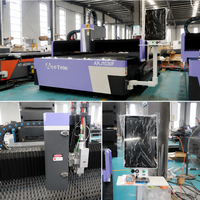 Machine de découpe laser à fibre de bureau CNC 3 axes pour tôles métalliques 1500x3000mm pour l'acier inoxydable