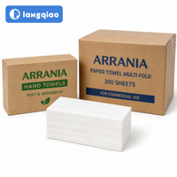 Serviettes en papier, serviettes pour les mains, en vrac, Arrania, usine OEM, vente en gros, très absorbantes, jetables, certifiées FSC, usage commercial