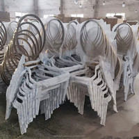 Meubles d'hôtel chaise de banquet de mariage en cuir pour événements de bureau à domicile chaises de salle à manger en métal pour restaurant meubles de maison de mariage