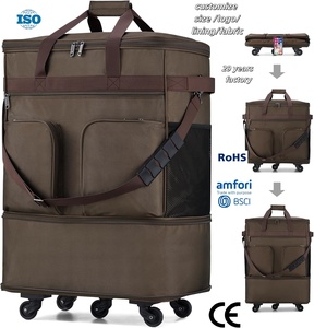 Maleta Expandible y Plegable con Ruedas, Bolsa de Viaje con Ruedas, Bolsa de Lona, Bolsa de Transporte de Ropa, Maleta Ligera de Gran Capacidad - Product Image 1