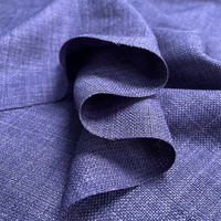 Tissu Dingda multicolore sélectionné, 100% lin lavé, lin biologique, utilisé pour les canapés, les vêtements, tissu prêt-à-poser, gris