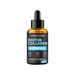 Yüksek kaliteli sıvı biyotin kollajen saç büyüme damla Vitamin B7 kollajen peptitler Anti-Aging saç cilt çivi için takviyeler - Product Image 6