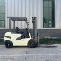 Chariot élévateur électrique contrepoids à quatre roues avec pneus pleins et batterie au plomb-acide, modèle FS-15, équipement de levage
