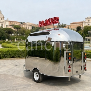 รถขายอาหารเคลื่อนที่อเนกประสงค์ขนาดใหญ่ รถพ่วงขายอาหารสำหรับขายอาหารเร็ว อาหารว่าง ทำจากสแตนเลส ความเร็วสูง - Product Image 5