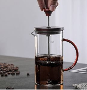 Cafetera Francesa de Vidrio Borosilicato de 400ml/800ml con Tapa de Bambú, Personalizable con Logotipo, Libre de BPA - Product Image 2