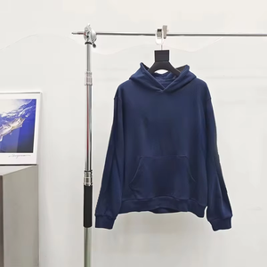 Chất Lượng Cao 450G Cotton Người Đàn Ông Của Mùa Đông Áo Thun Áo Hoa Mô Hình Bột Phun In Lỏng Móc Túi Mùa Thu - Product Image 3