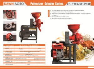 DAWN AGRO Maismühle Mehrzweck-Getreidepulverisierer Scheibenmahlwerk Futterzerkleinerer mit Benzinmotor - Product Image 2
